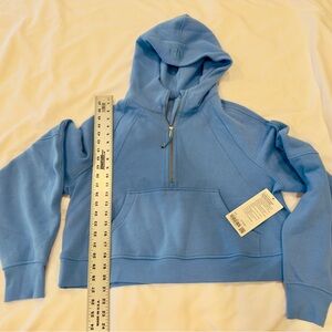 NWT Women’s Lululemon Scuba Oversized Half-Zip Hoodie Size M/L Aebl Aero Blue
